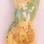 Buste femme ceramique 09 45cm x 15cm